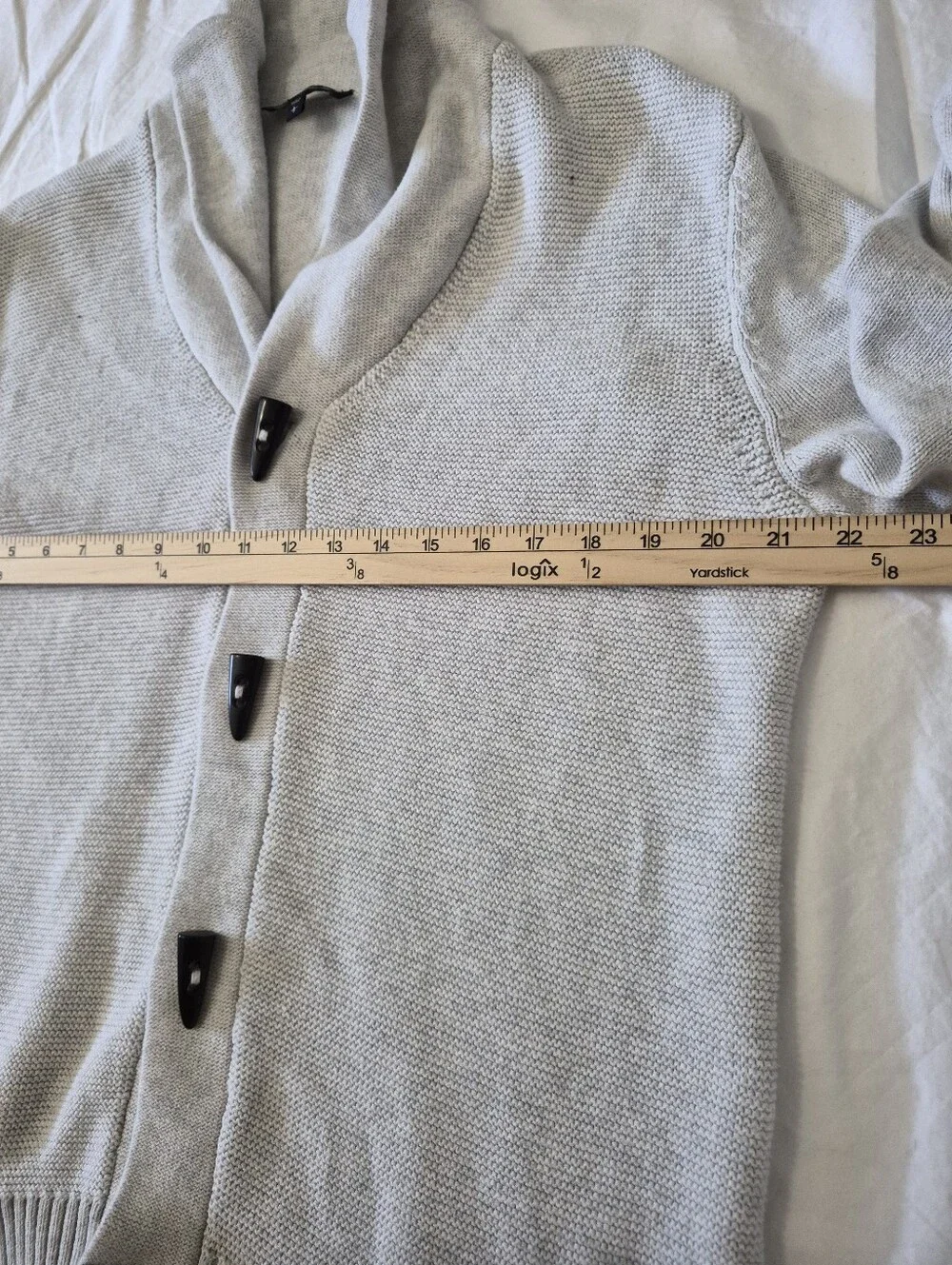 Express Men Toggle Button Shawl Neck Cardigan Sweater Large Old Money